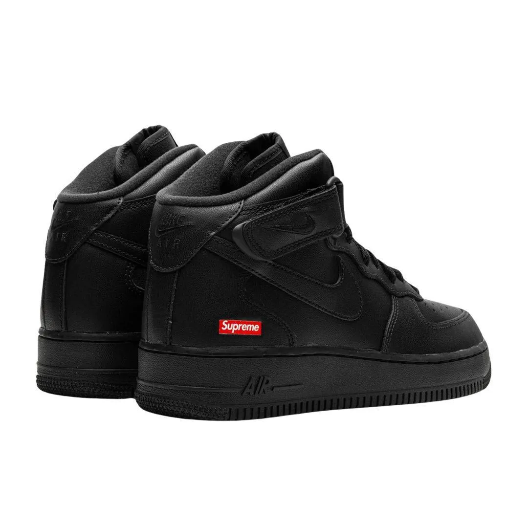NIKE AIR FORCE 1 MID SUPREME LOGO BLACK Asics Running Shoes Overpronation