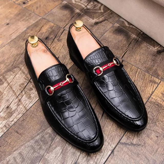 Men's Casual Handmade Breathable Comfortable Leather Flat Oxfords Formal Dress Shoes Mary Jane Flat Dress Shoes