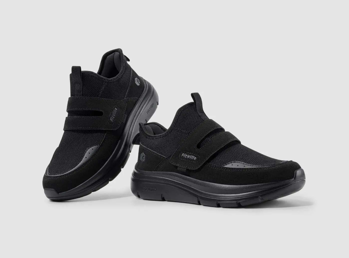 FitVille Men's Cloud Wanderer V5 Shoes For Flat Wide Feet