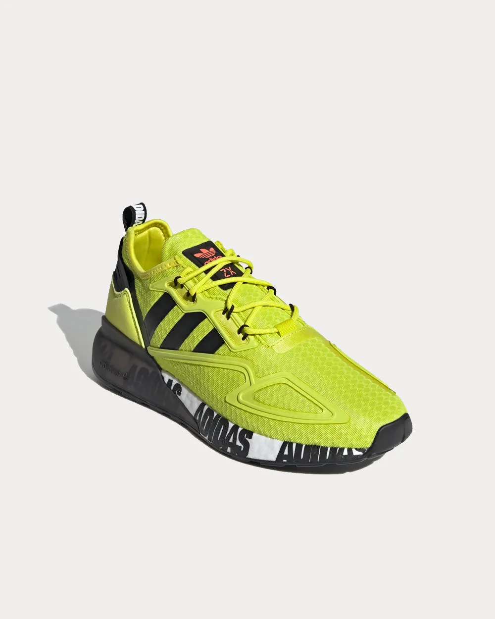 Adidas Pull On Shoes ZX 2K Boost Acid Yellow Low Top Sneakers