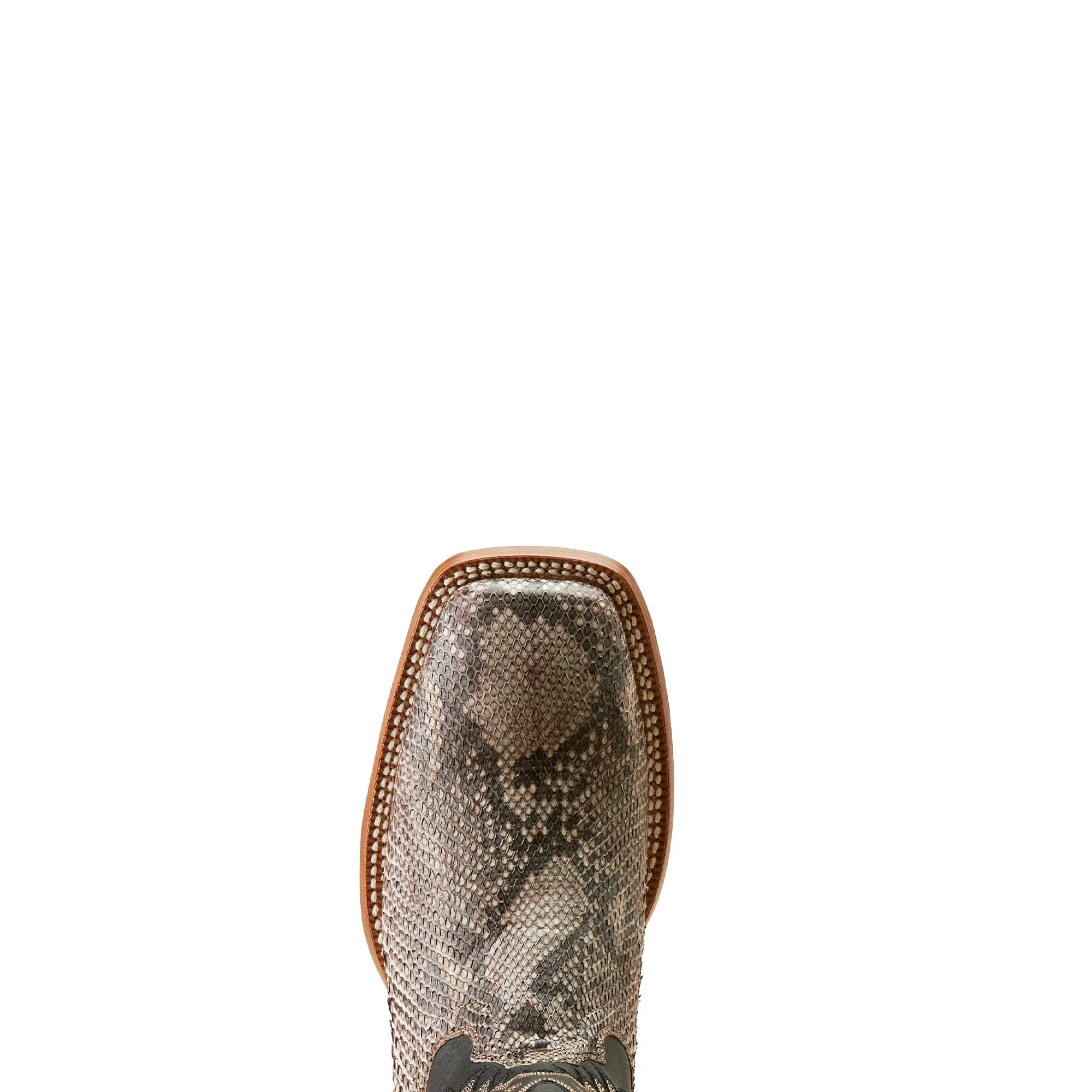 Duradero Boots ARIAT TAN PYTHON|ANCIENT BLACK DRY GULCH COWBOY BOOT