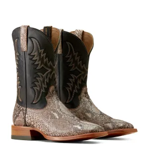 ARIAT TAN PYTHON|ANCIENT BLACK DRY GULCH COWBOY BOOT Snake Resistant Boots