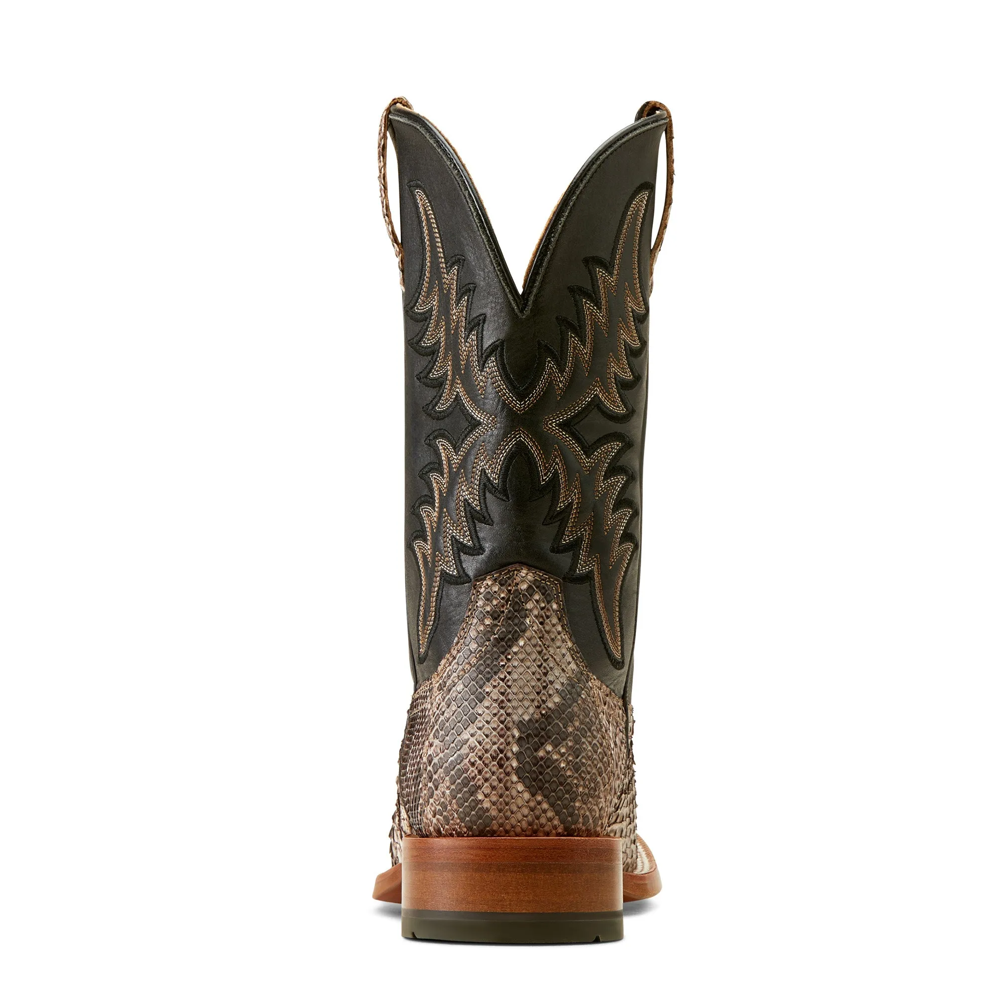 ARIAT TAN PYTHON|ANCIENT BLACK DRY GULCH COWBOY BOOT Freebirds Boots