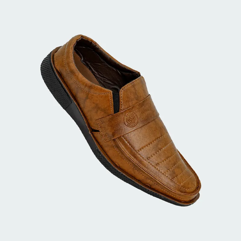 Jogger PU Shoes for Men - Style 978 Strappy Flat Sandals