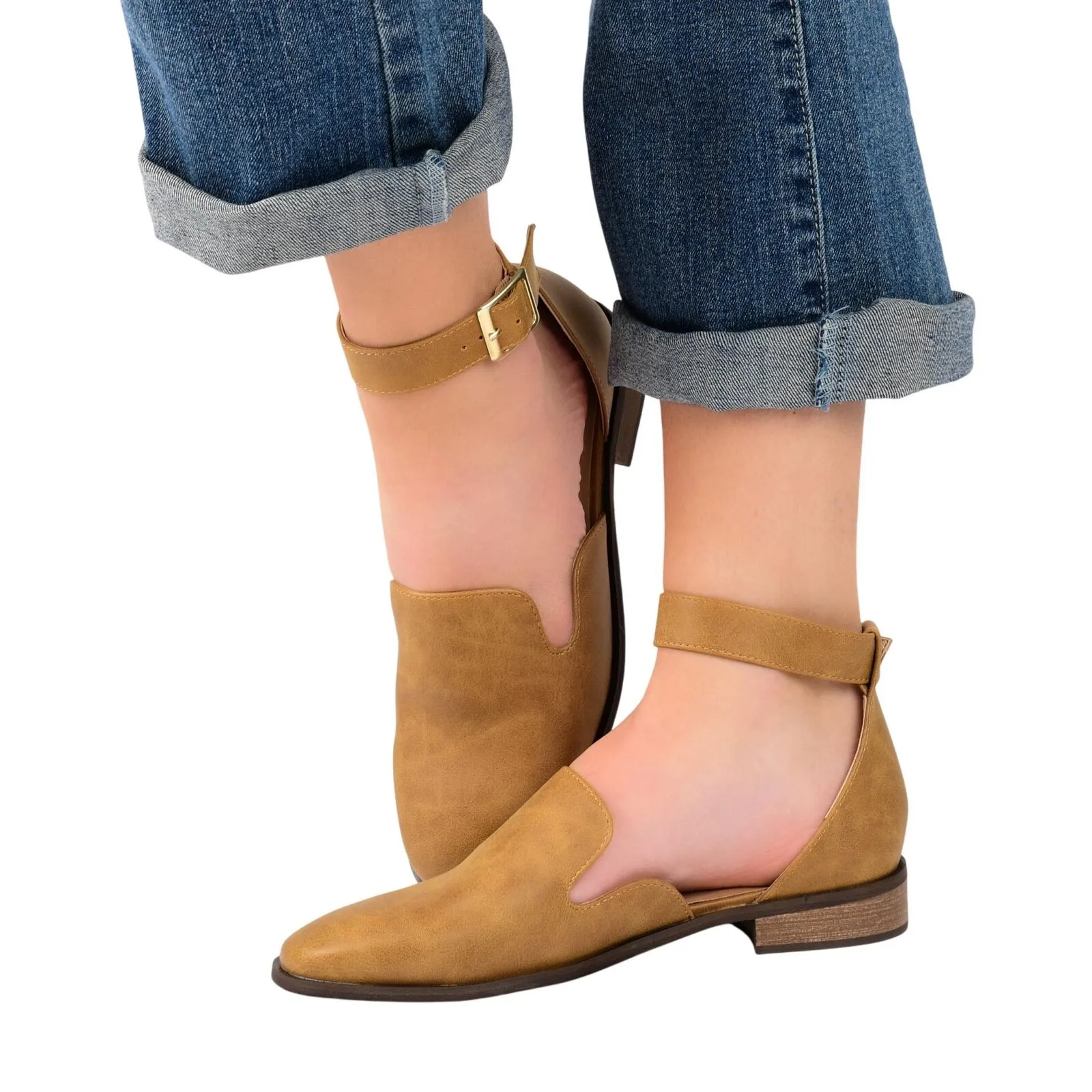 Comfortable Shoe Journee Collection Amputee Replacement Left Shoe Only Flats Ivory Off White 8W