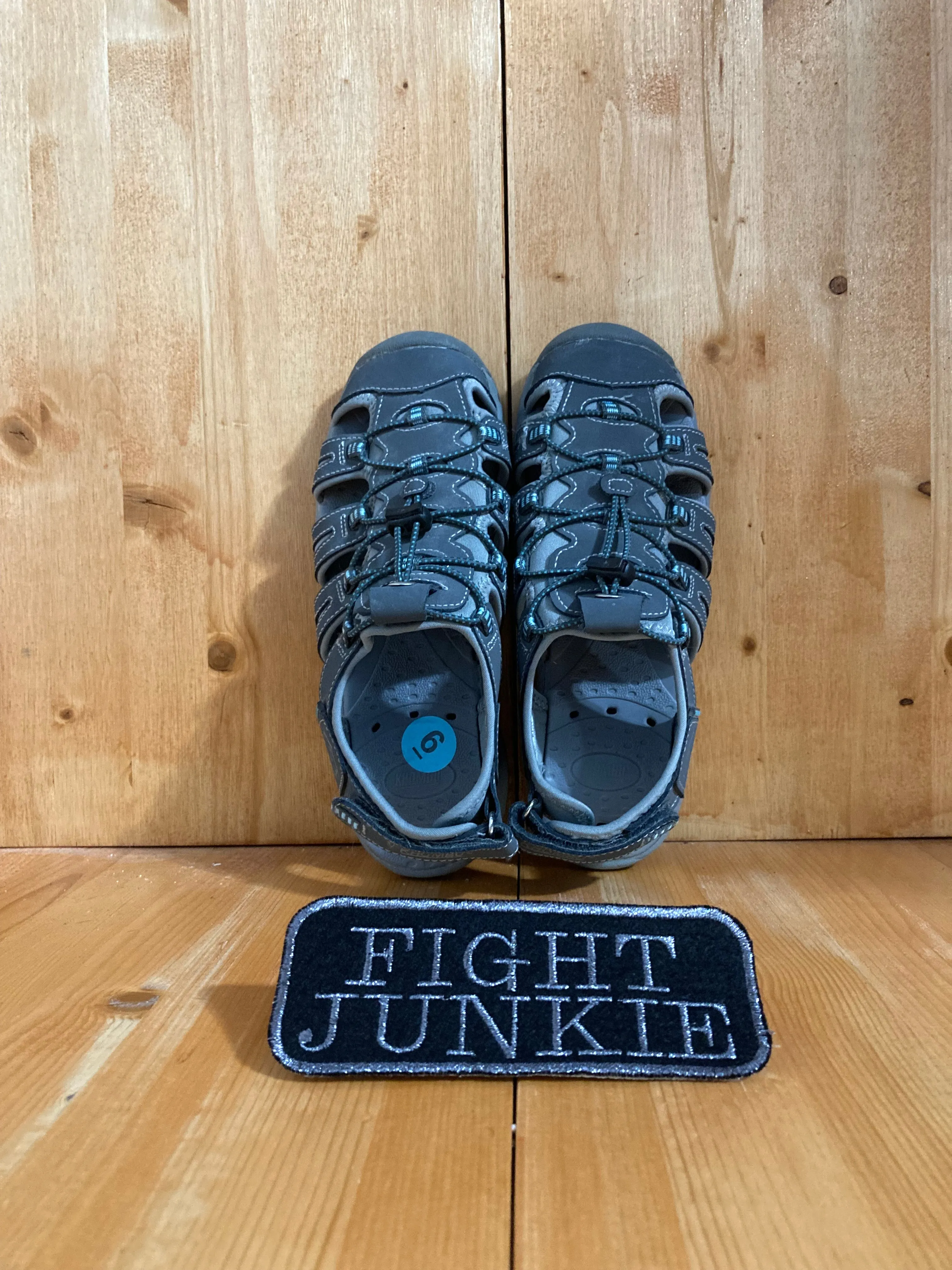 KHOBU CRYSTAL Women's Size 6M Water Sandals Gray Fur Lined Waterproof Shoes