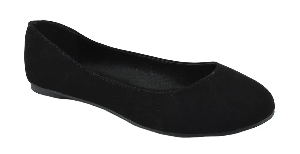 KREME-S Black Suede Soda Flat Shoe Insoles