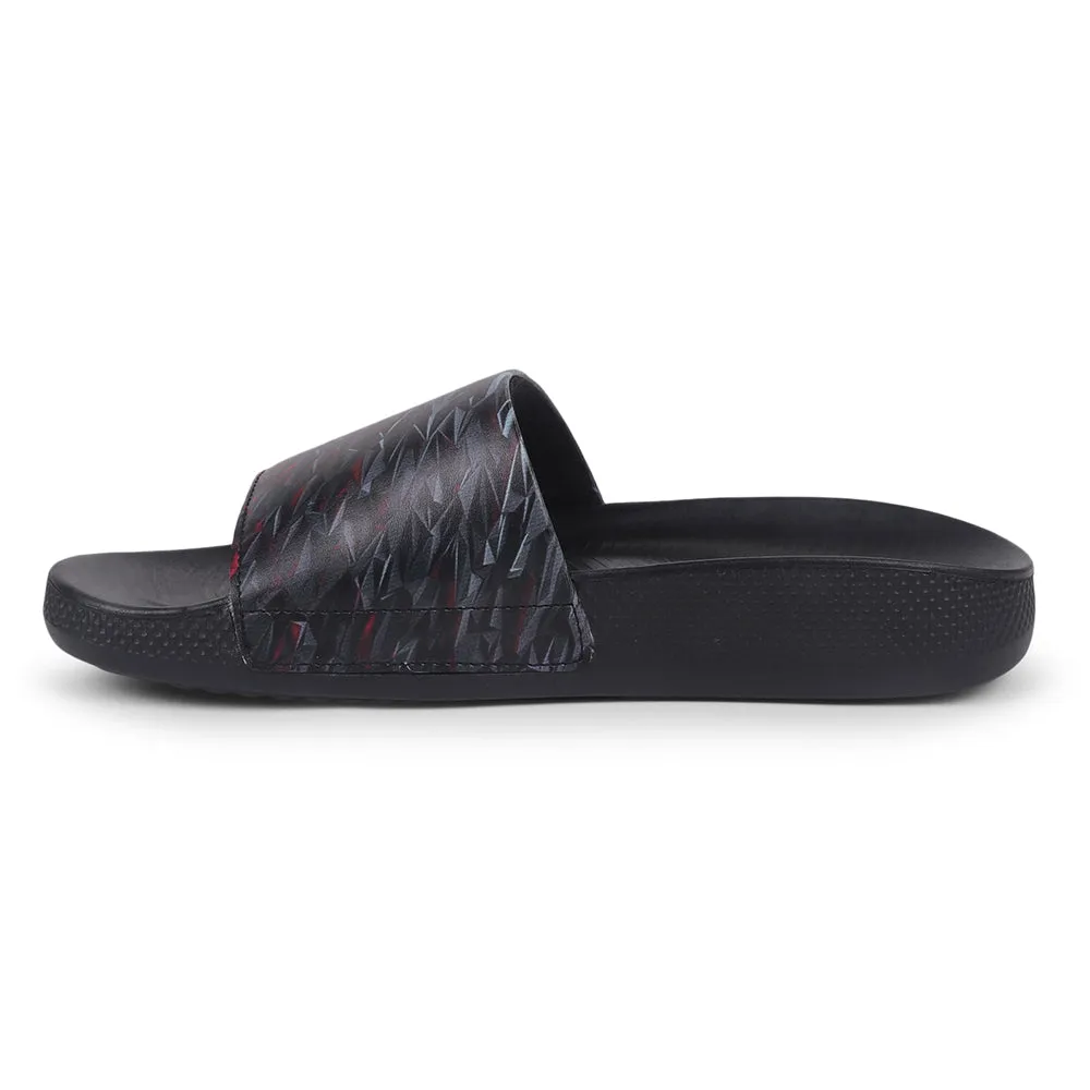 Leap7x By Liberty Men NITWALK-2 Black Casual Slides Tevas Sandals