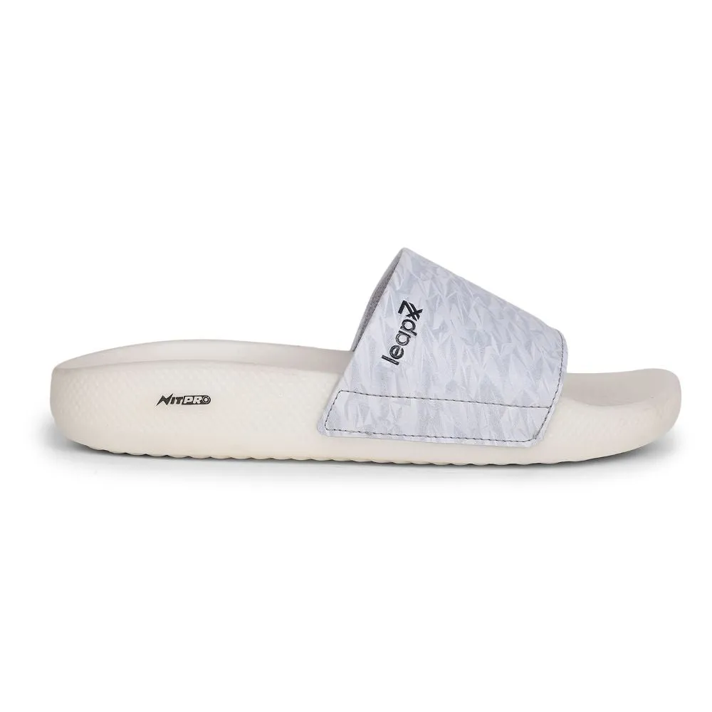 Leap7x By Liberty Men NITWALK-2 L.Grey Casual Slides In Jamaica All Inclusive