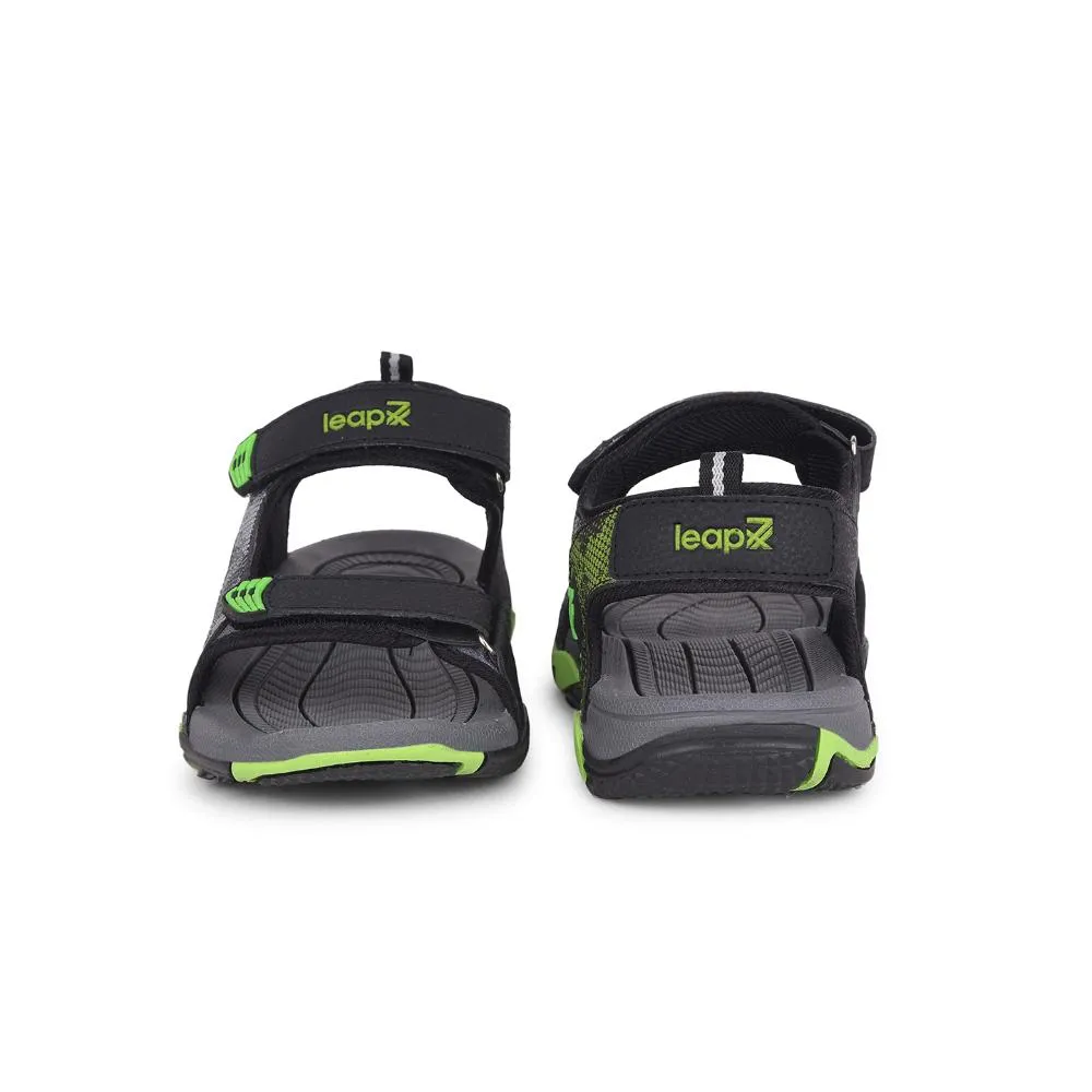 Square Sandals Leap7x By Liberty Mens ANDORRA Black Sporty Casual Sandal