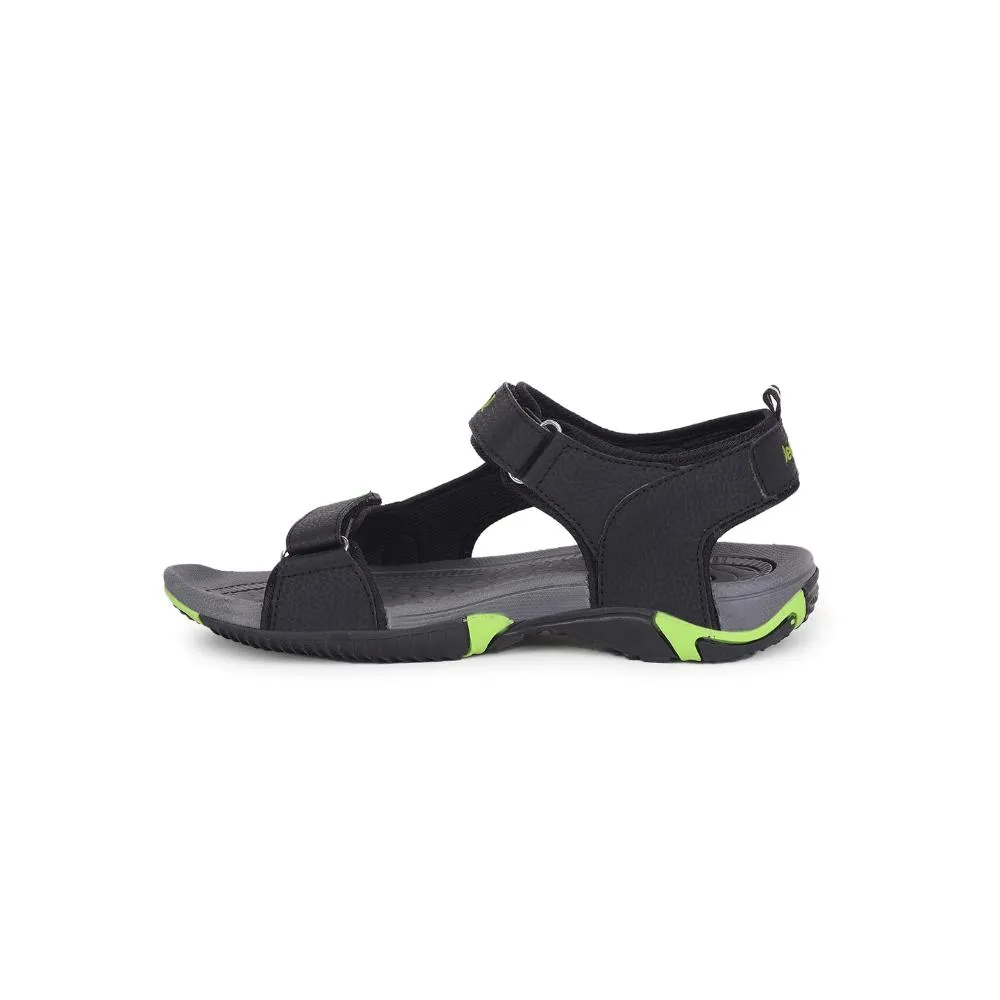 Leap7x By Liberty Mens ANDORRA Black Sporty Casual Sandal Sandals Transparent