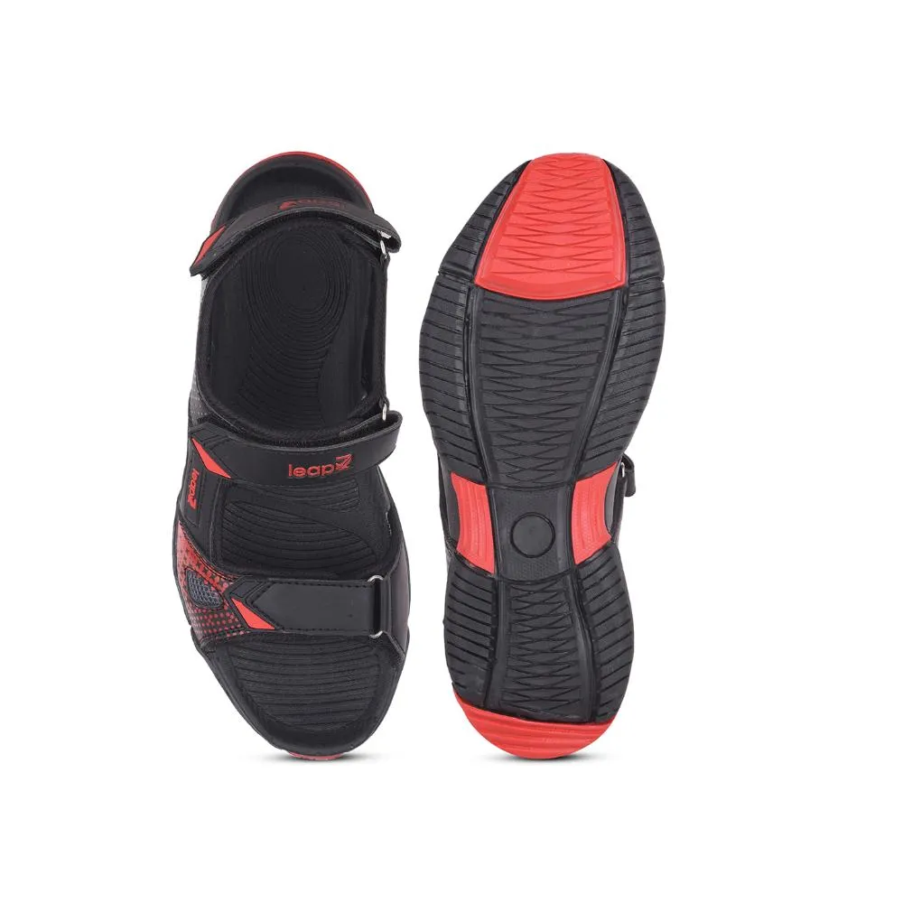 Sandals From The 70s Leap7x Black Sporty Casual Sandal For Men MONACO By Liberty