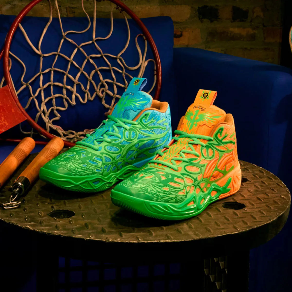 Best Asics Trail Running Shoes   Lamelo Ball   TMNT MB.04 'Leonardo & Michelangelo'