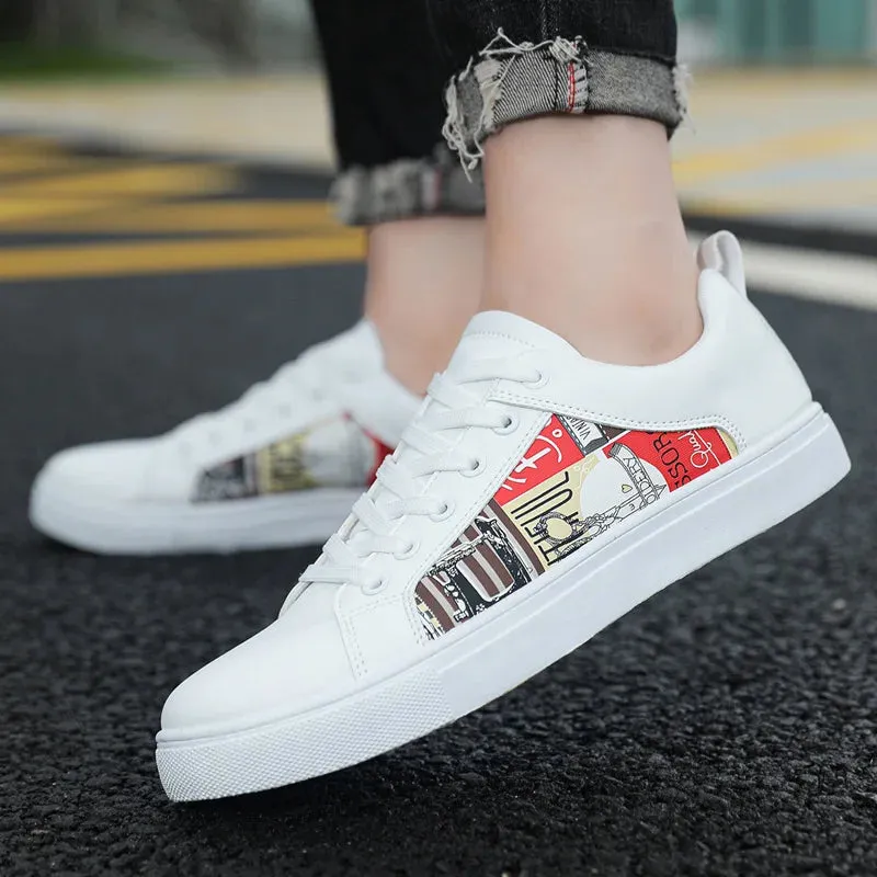 Women Flat Shoes White Shoes For Men Fashion Korean Male Flat Sneakers Boys Running Shoes Man's Tennis Shoes Large Size 47 48 Students Sneakers