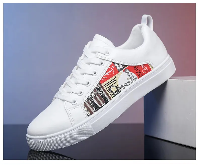 Canvas Shoes Ballet White Shoes For Men Fashion Korean Male Flat Sneakers Boys Running Shoes Man's Tennis Shoes Large Size 47 48 Students Sneakers