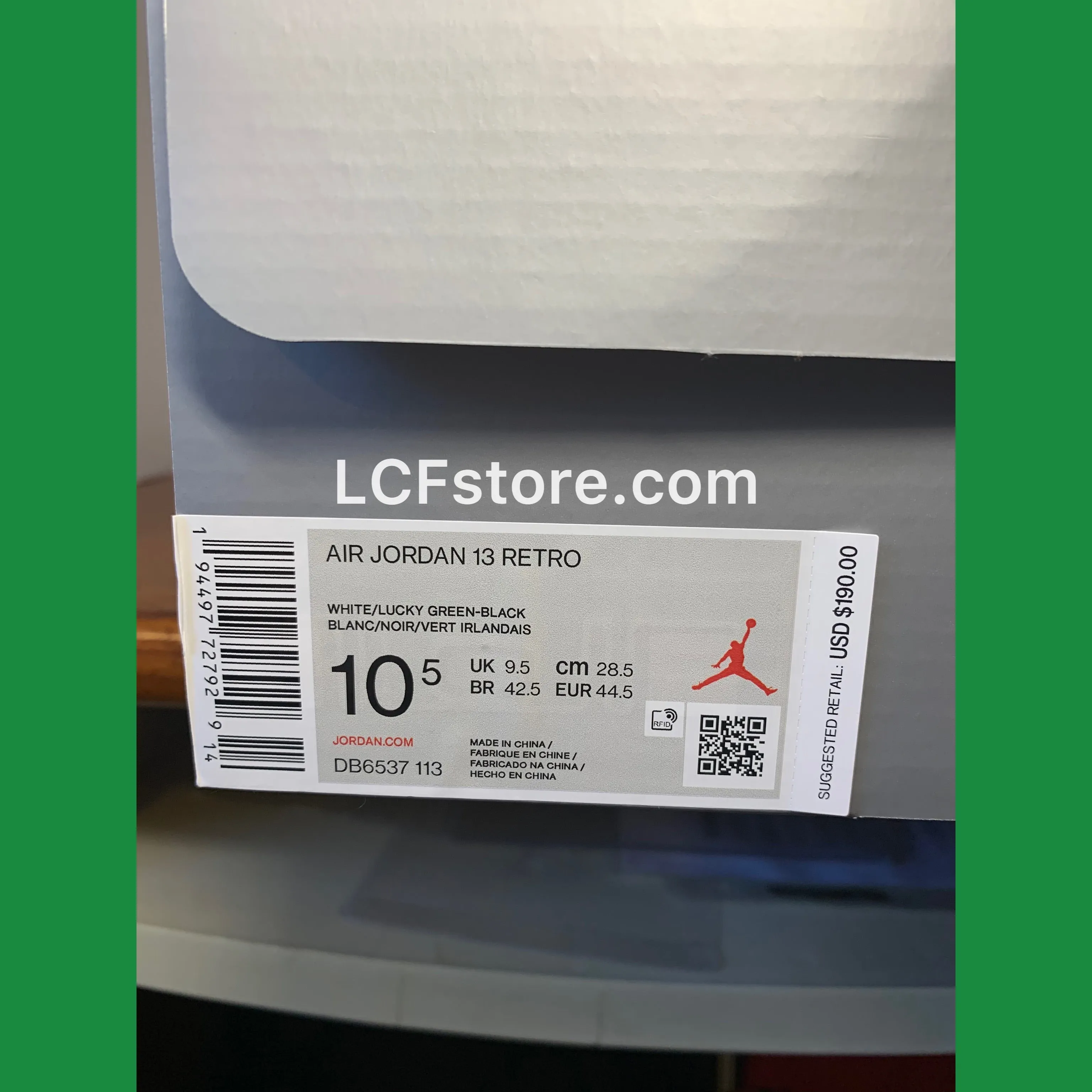 Nike Air Jordan 13 "Lucky Green" Asics Clearance Running Shoes