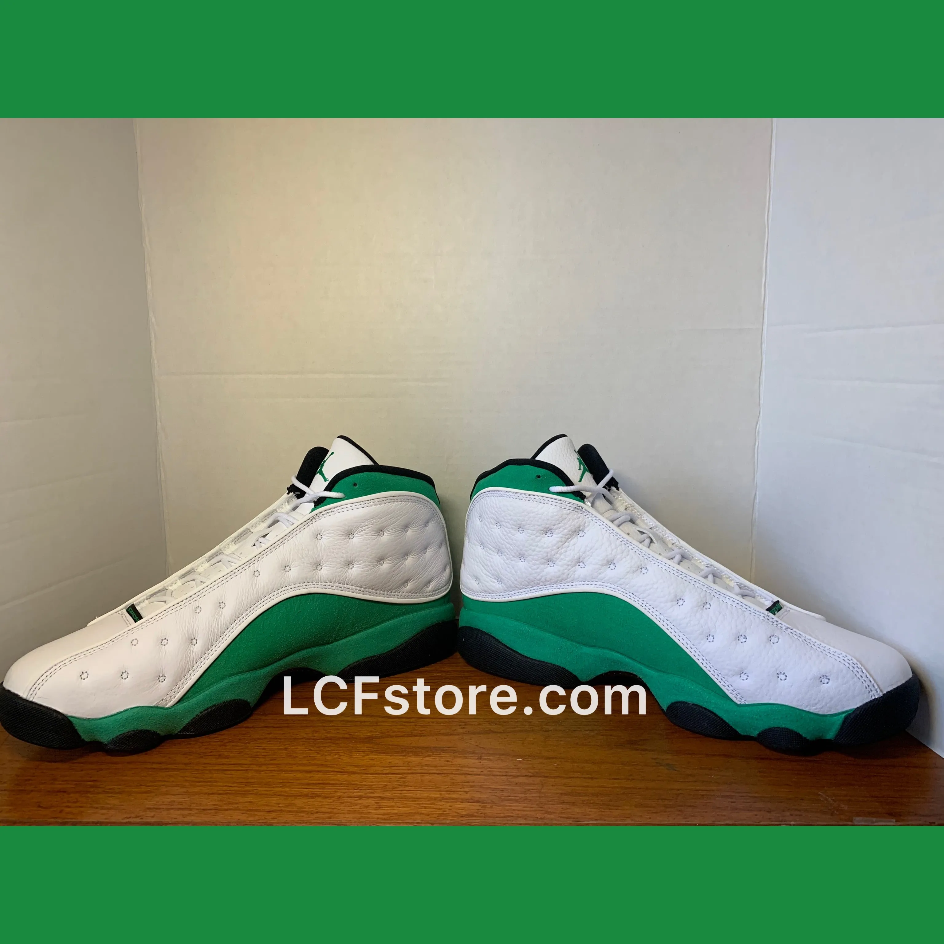 Asics Gel Solution Speed 2 Tennis Shoe Nike Air Jordan 13 "Lucky Green"