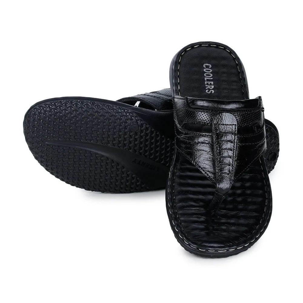 Sandals Bora Bora Coolers By Liberty DTL-3 Casual Black Slippers & Flip-Flop For Men