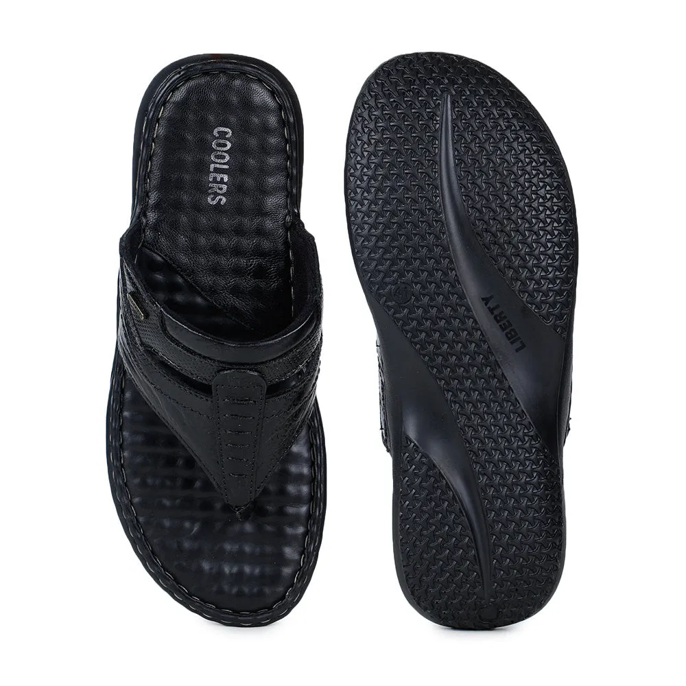 Coolers By Liberty DTL-3 Casual Black Slippers & Flip-Flop For Men Discontinued Born Sandals