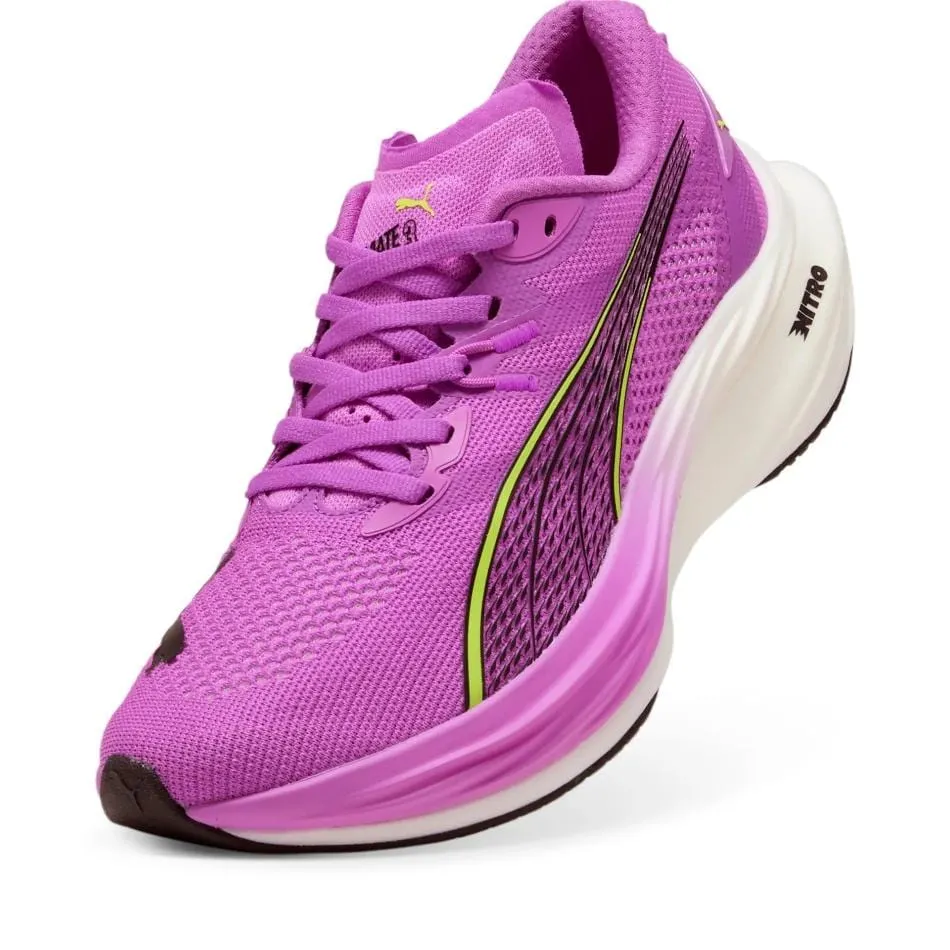 Asics Shoes Under 5000 Puma Women's Deviate NITRO 3 Running Shoes in Pure Magenta/Yellow Alert/Puma White SS25