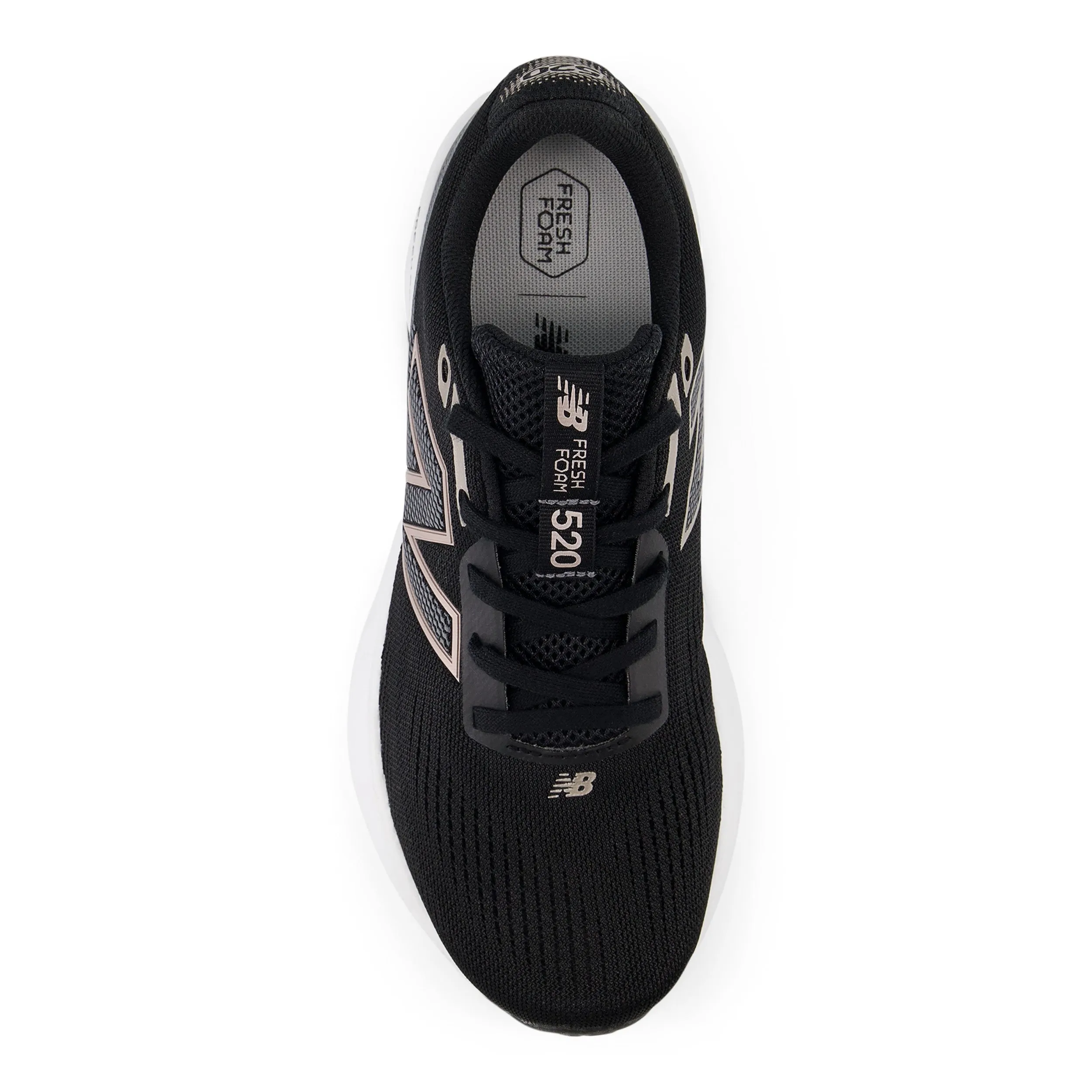 530 New Balance Black And White New Balance 520 v9 D Womens Running Shoes