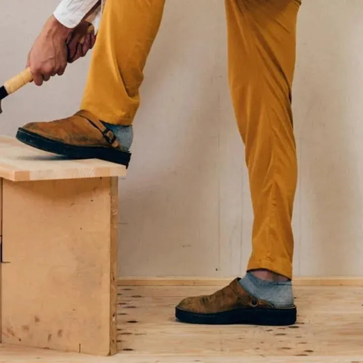 House Slppers Men's Soft Leather Slippers - Proven Plantar Fasciitis, Foot and Heel Pain Relief