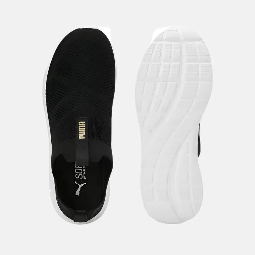 Puma Cirque Slipon Women's Running Shoes -Black Table Tennis Asics Shoes