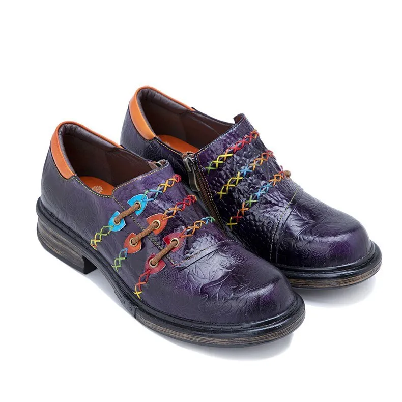 Marbelleve Zip Loafers Arrow Shoes Casual