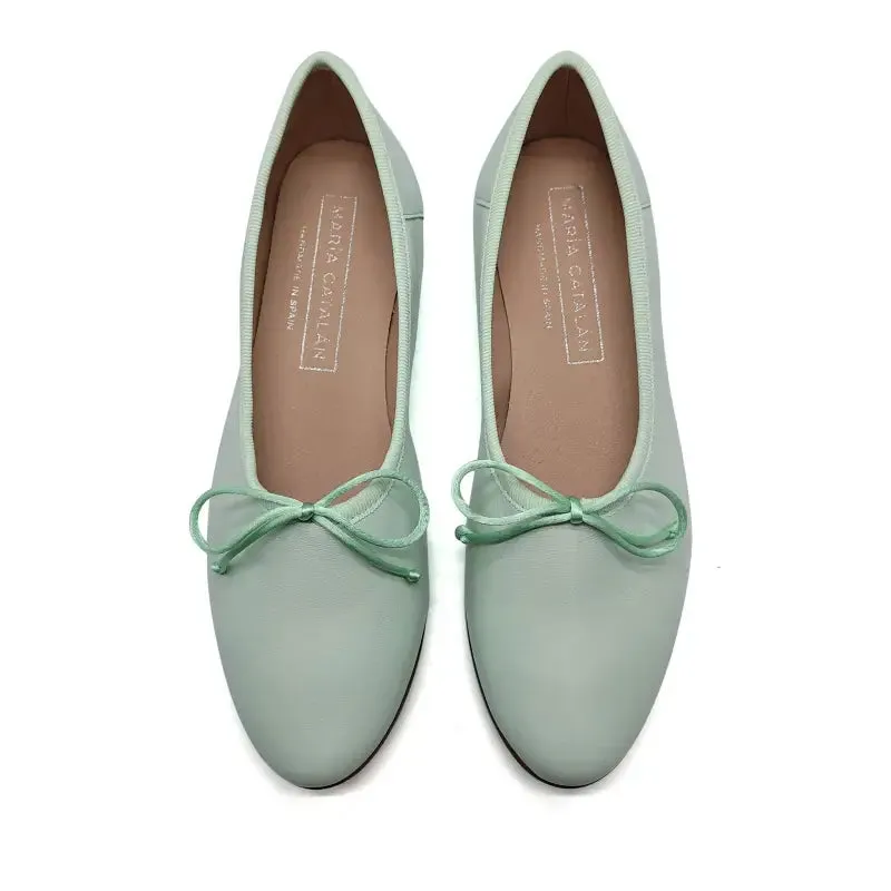 Shoes Flat Rockstuds Maria Catalan Mint High Cut Ballet Flat 600713