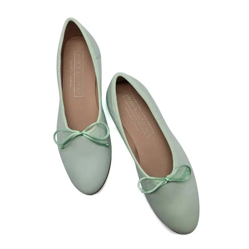 Flat Shoes Size 2 Maria Catalan Mint High Cut Ballet Flat 600713