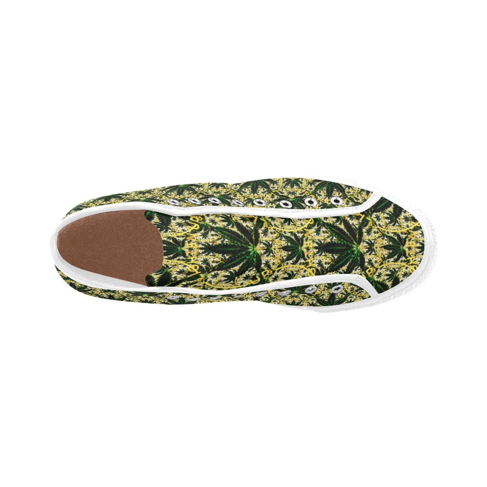 Outspoken Designs 02 "Lighten Up" Vancouver Men's High Top Canvas Shoes (White/Black) Hiking Shoes That Dry Quick