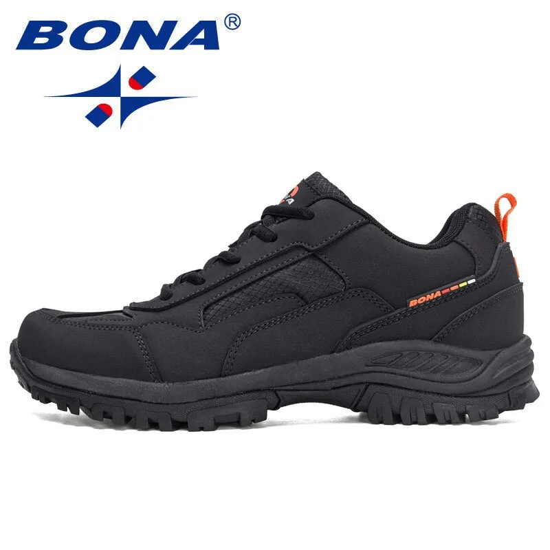 BONA 2021 New Designers Non-slip Wear-resistant Breathable Hiking Shoes Men Outdoor High-quality Jogging Walking Shoe Mansculino Tenaya Oasi Climbing Review