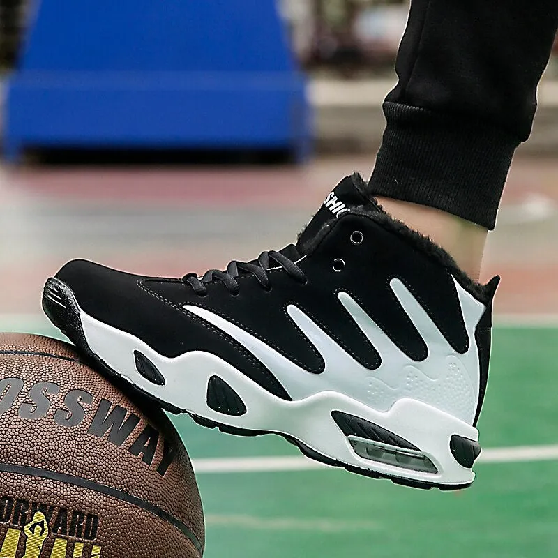 Hiking Shoes For Everyday Wear Men Sneakers Winter Plush Snow Boots Man Air Cushion Sport Shoes Zapatillas Hombre Deportiva Outdoor Men's Hiking Trekking Shoes