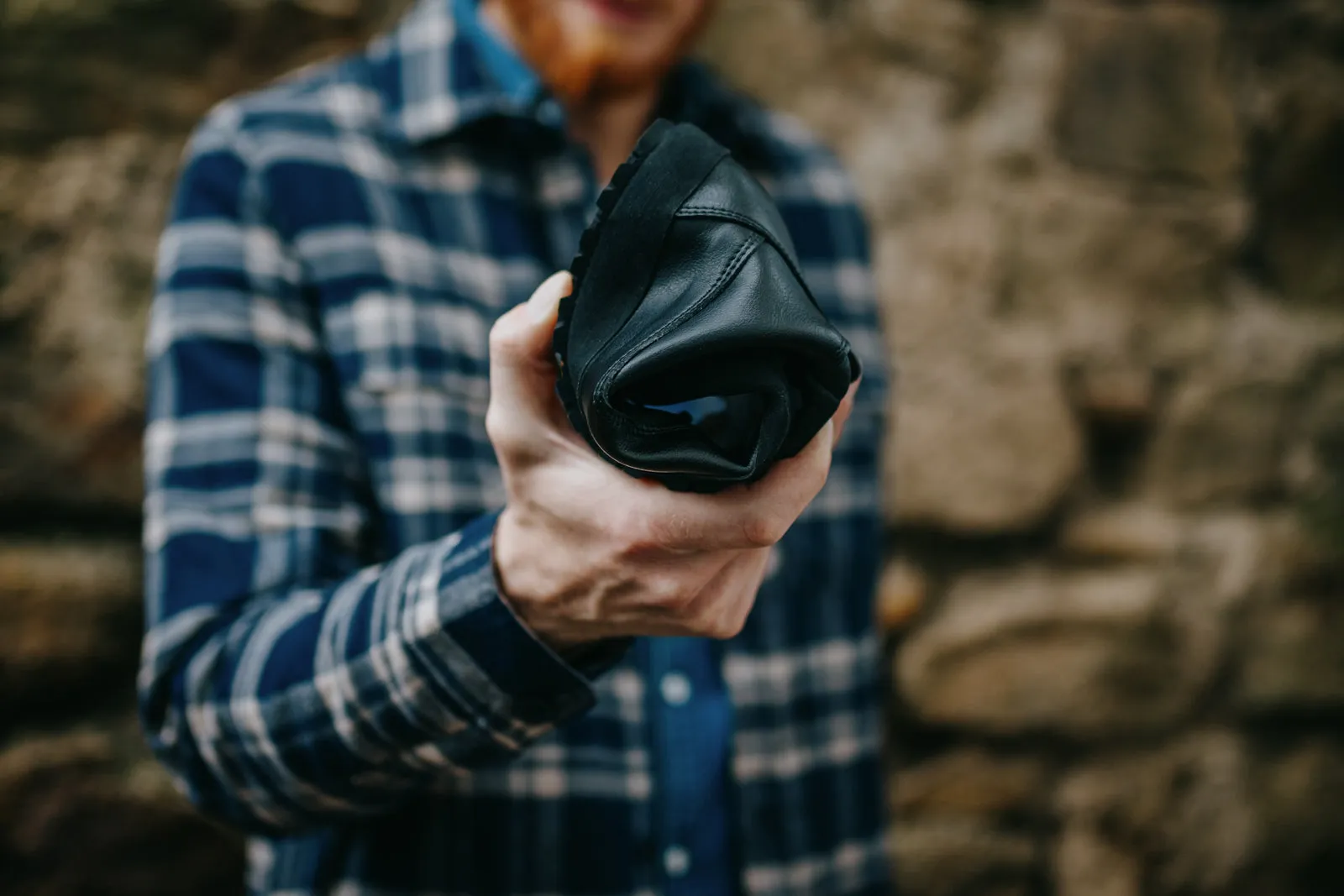 Men's barefoot shoes Shuma Nature black Soft Hiking Shoes