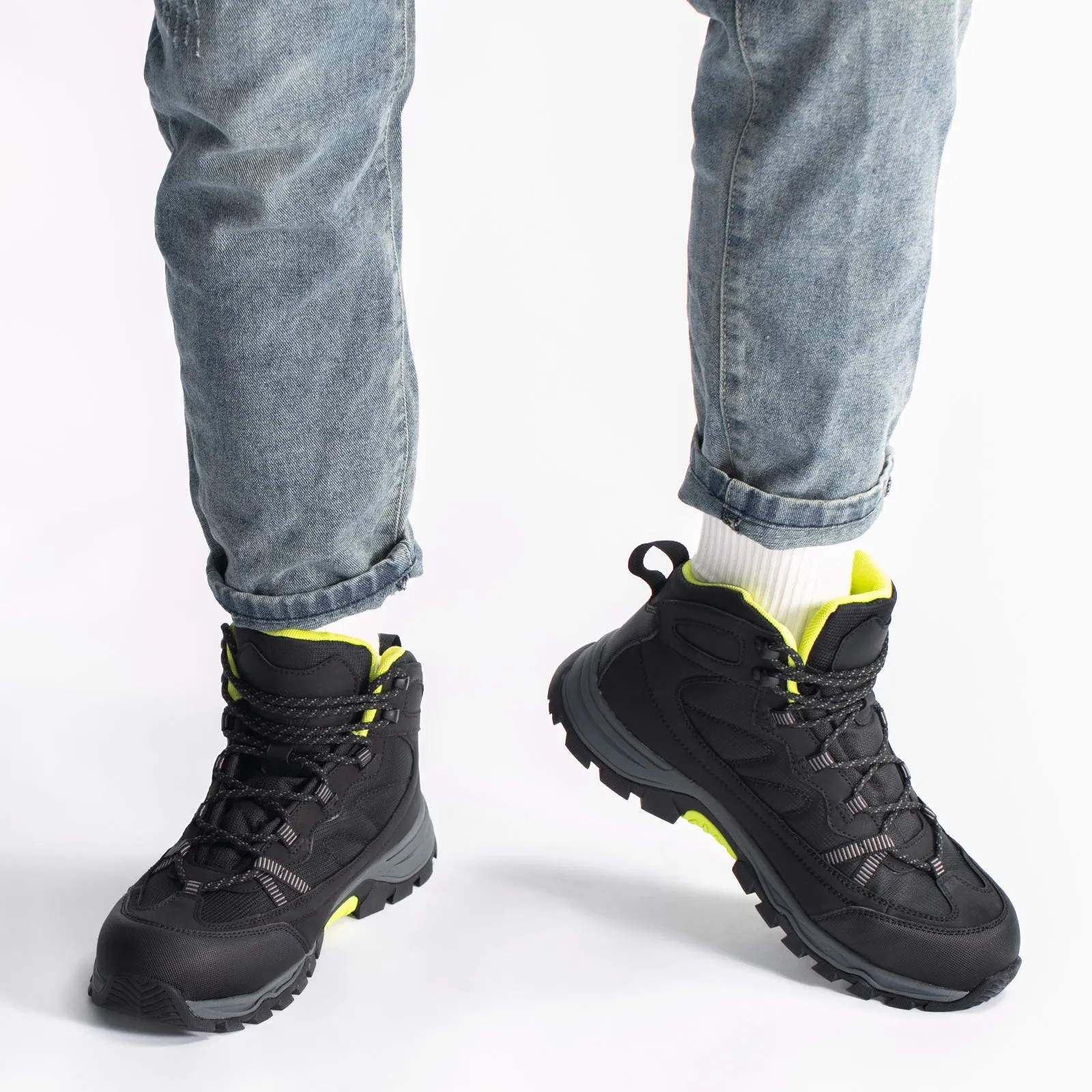 Men's Lightweight Composite Toe Safety Boots 341 - S1PL Best Budget Waterproof Hiking Shoes