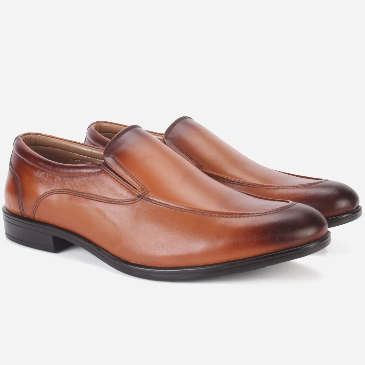 Mens "SIKEEM" Leather Formal Slip-on Shoes Flat Shoes That Fit In Your Purse