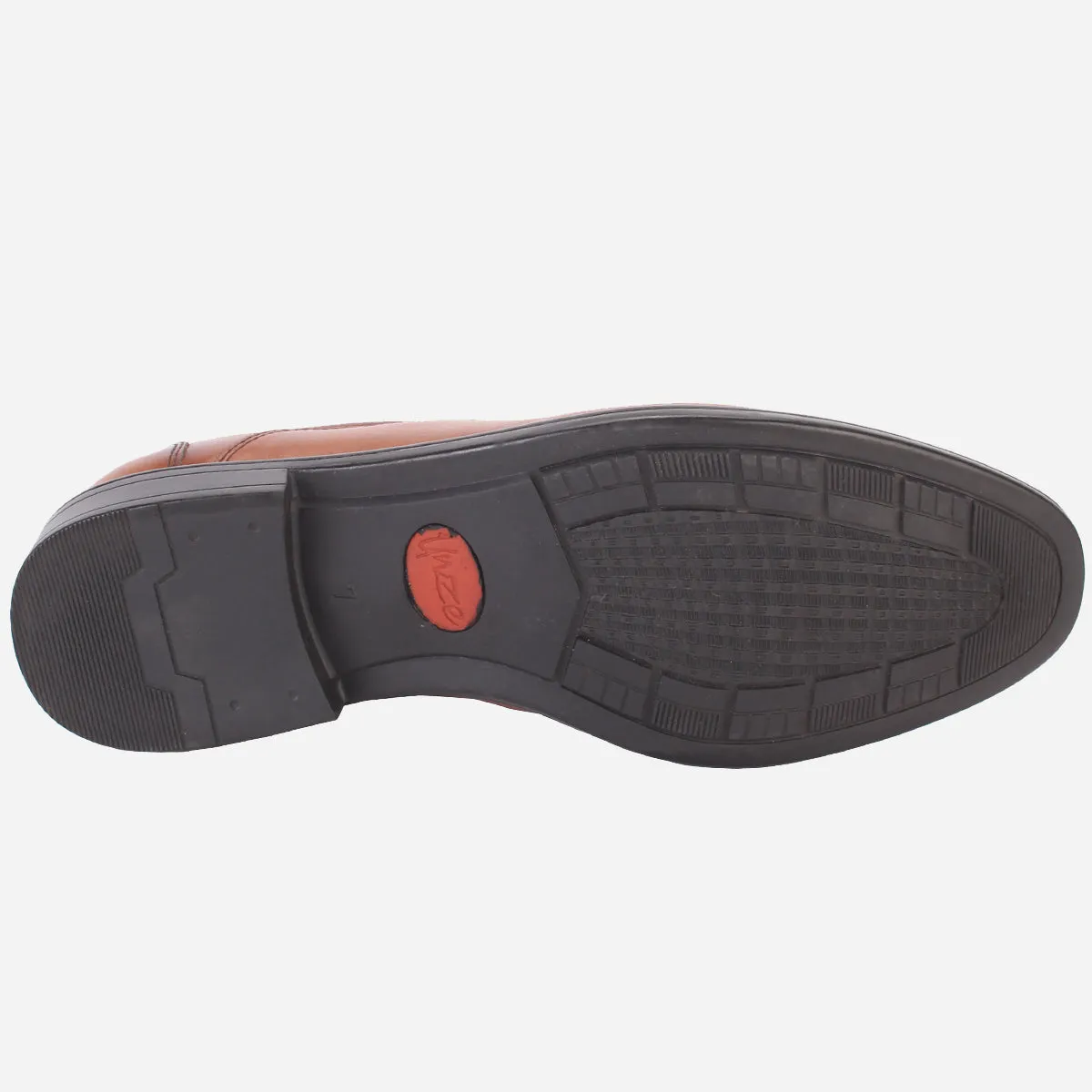 Mens "SIKEEM" Leather Formal Slip-on Shoes T-strap Flat Shoes