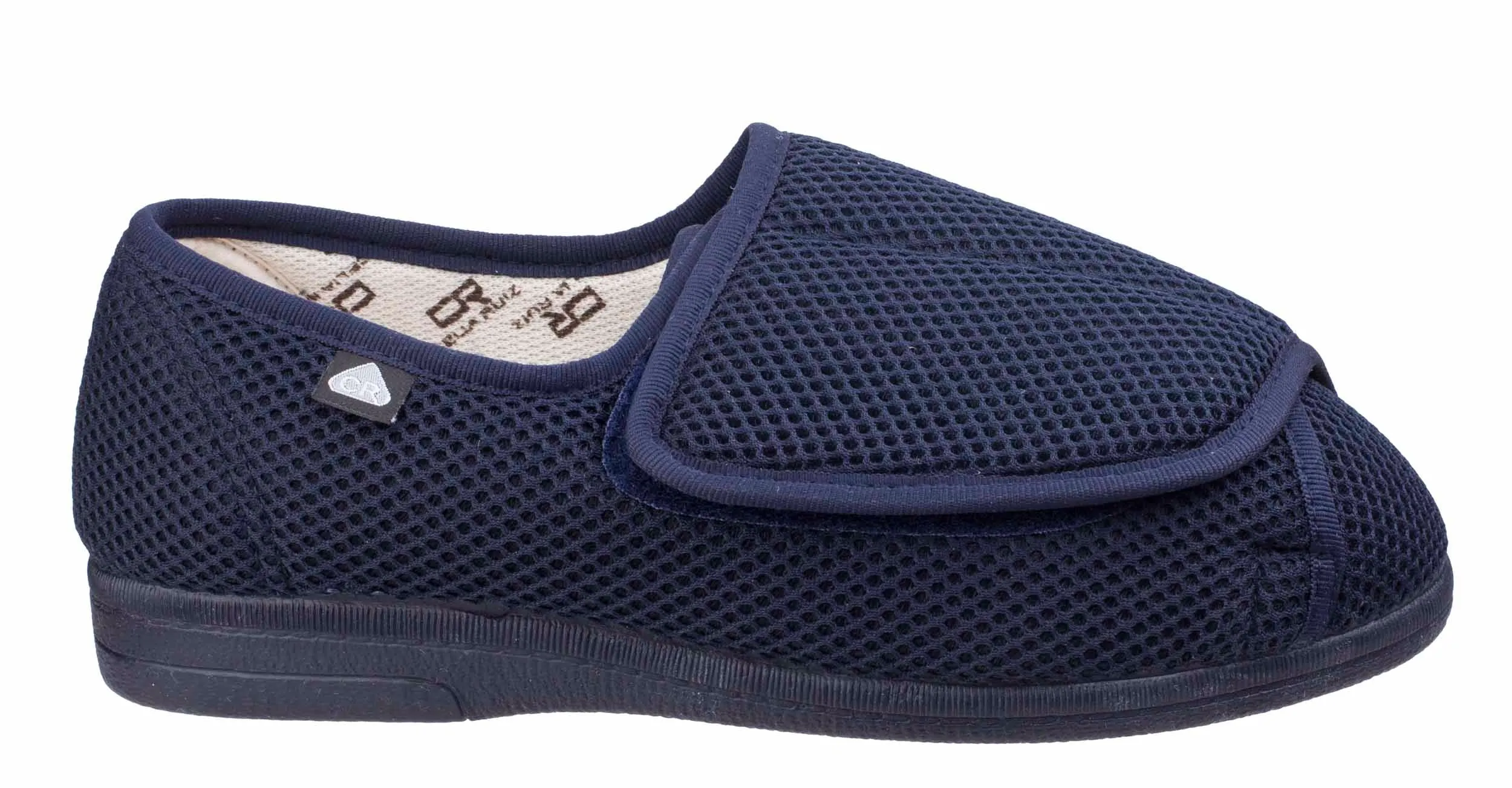 Mirak Celia Ruiz 300 Mens Extra Wide Touch Fastening Canvas Shoe Low Slippers