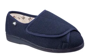 Non Slip Fabric For Slippers Mirak Celia Ruiz 300 Mens Extra Wide Touch Fastening Canvas Shoe