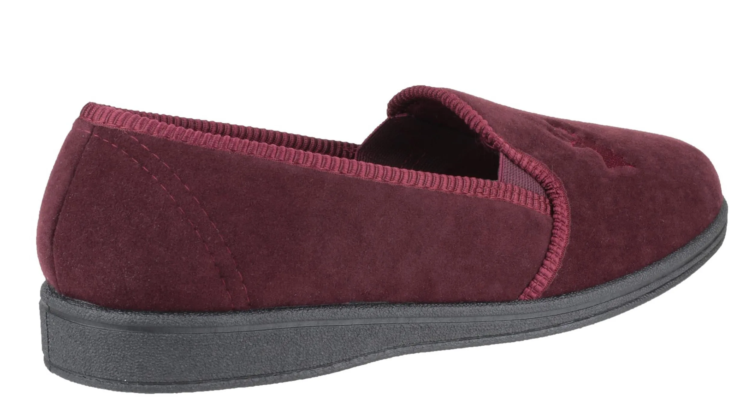 Boost Slides Mirak Stag Mens Classic Velour Full Slipper