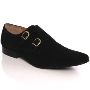 Mens Mecknzi Buckled Leather Formal Shoes Simple Flat Shoes