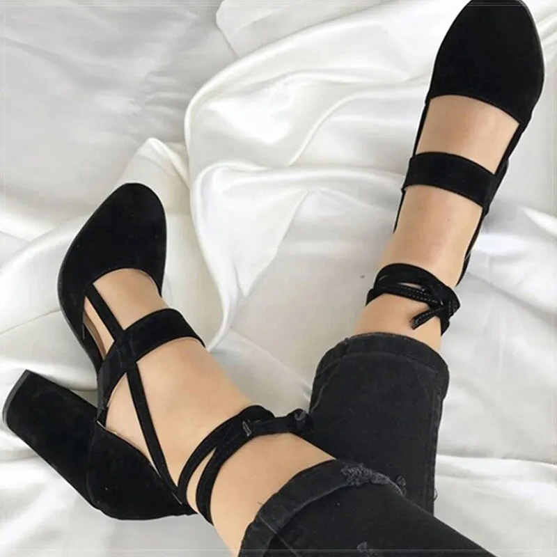 Gladiator Summer High Heels Party Wedding Shoes Rally Flux Casual Shoes