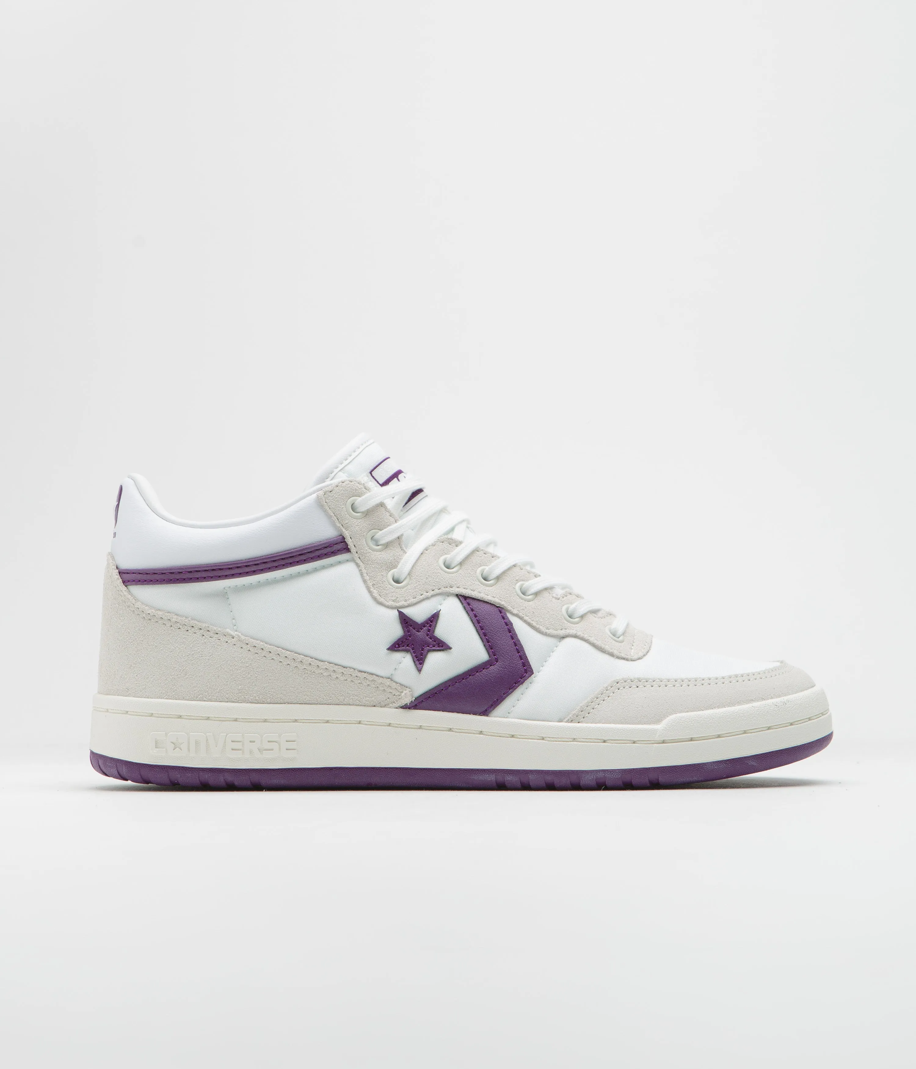 Converse Fastbreak Mid Shoes - White / Vaporous Grey / Purple Asics Pickleball Shoes