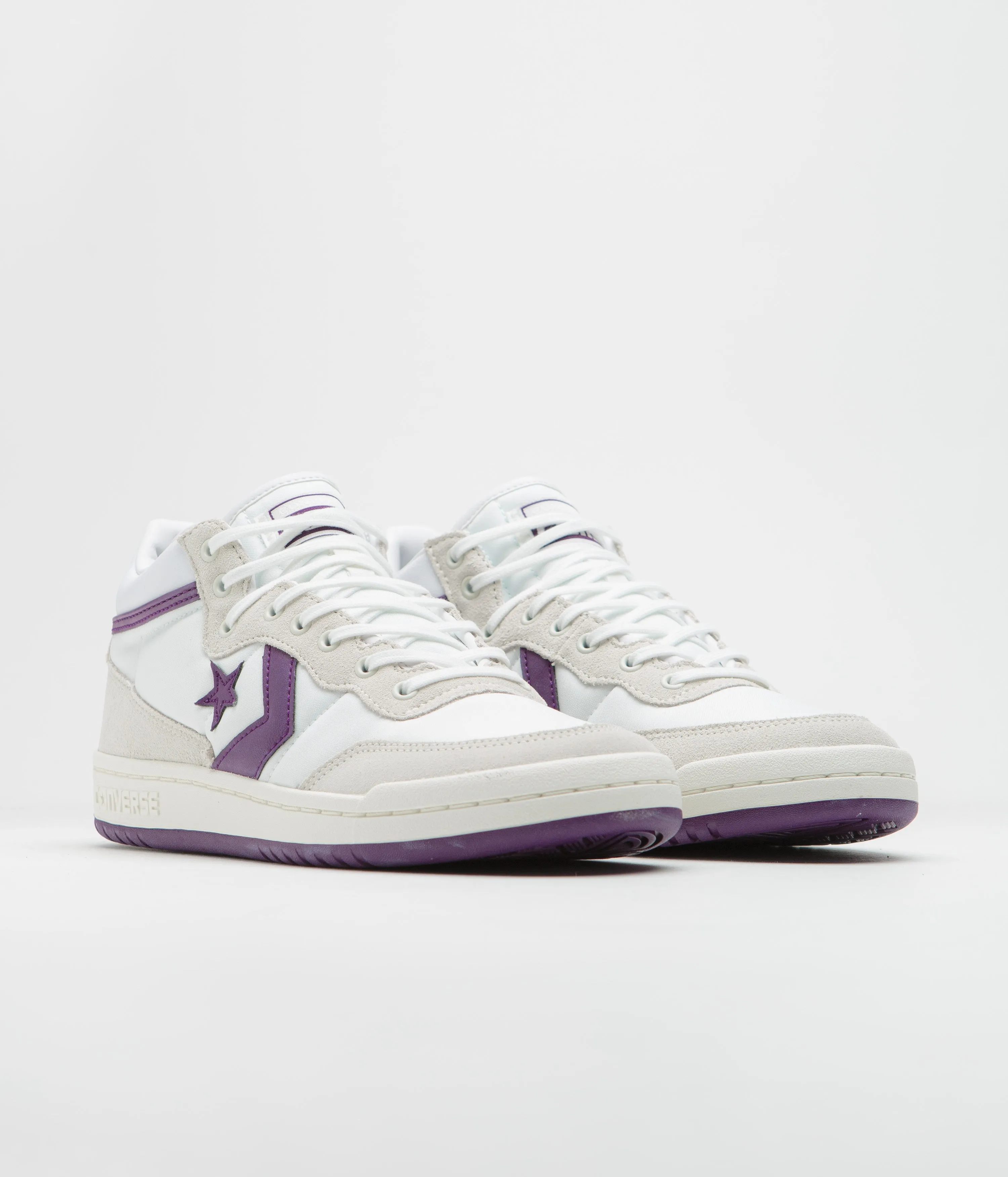 Converse Fastbreak Mid Shoes - White / Vaporous Grey / Purple Ronnie Fieg Shoes Asics