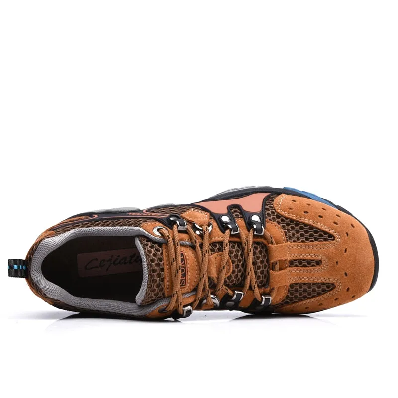 Sears Hiking Shoes New Arrival Mountain Outdoor Hiking Shoes for Men Breathable Big Size 46 Walking Shoes Non-slip Trekking Footwear Sport Trainers