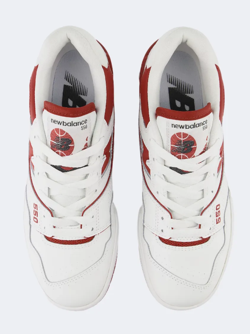 New Balance 550 Women Lifestyle Shoes White/Red New Balance Scottsdale