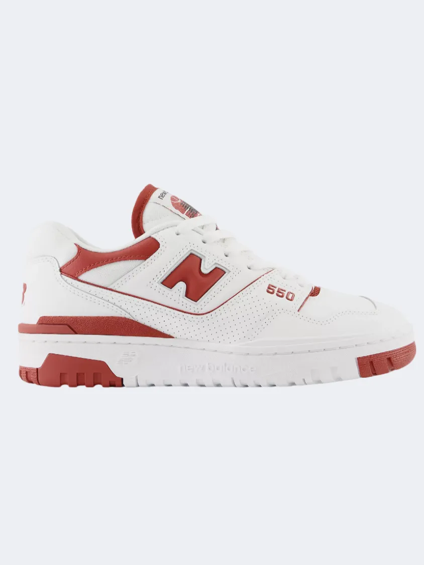 New Balance 550 Women Lifestyle Shoes White/Red New Release New Balance