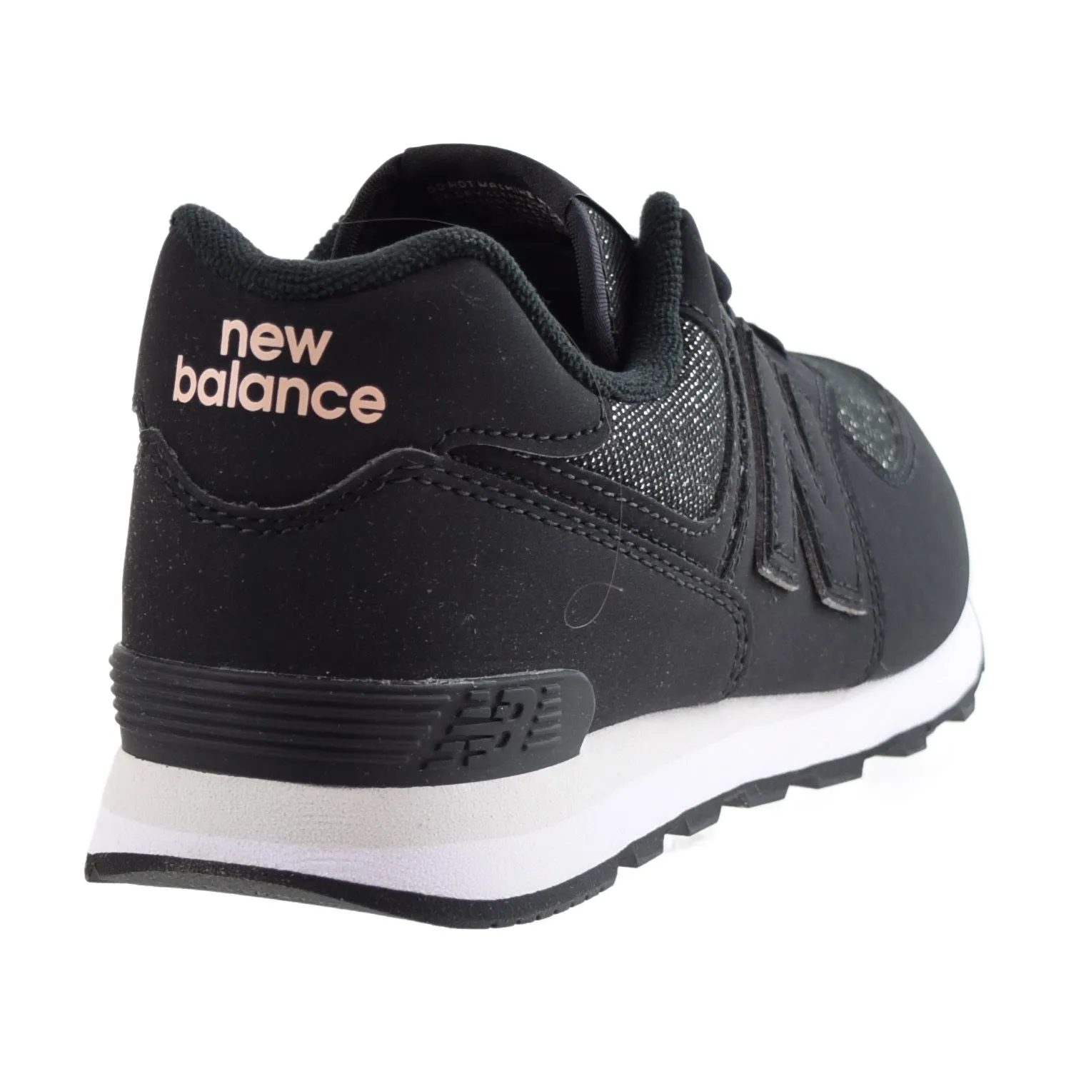 New Balance Blue And Yellow New Balance 574 Big Kids' Shoes Metallic Black