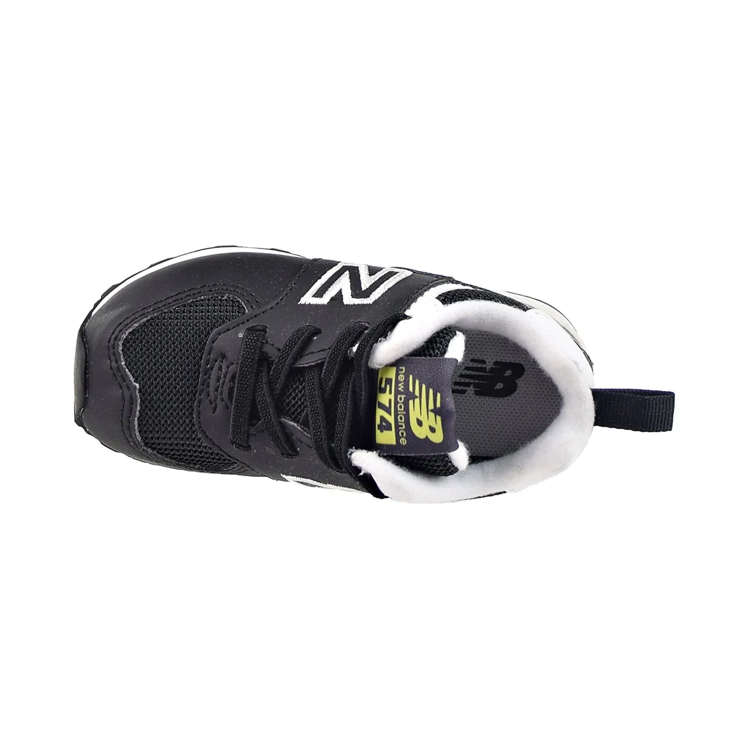 New Balance 574 Bungee Toddler's Shoes Black-lemonade New Balance Cleats On Sale