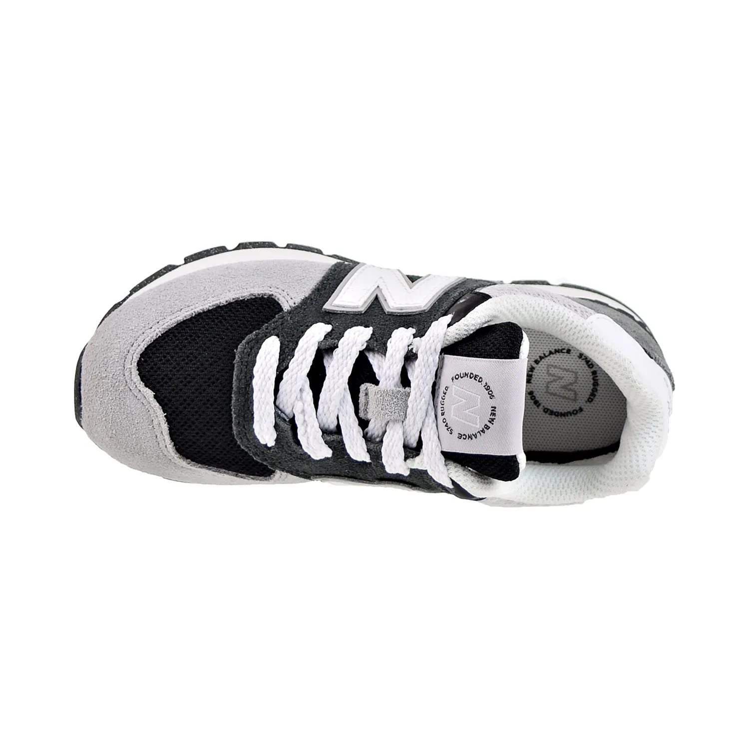 Black And Pink New Balance Shoes New Balance 574 Little Kids' Shoes Grey-White
